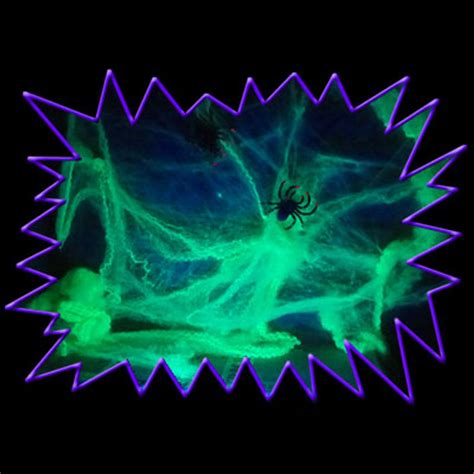 Blacklight Uv Reactive Neon Fluorescent Dayglo Spiders Web Material