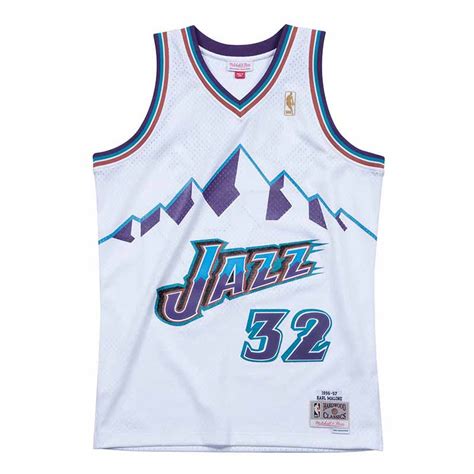 Comprar Karl Malone Utah Jazz 96 97 White Retro Swingman 24Segons