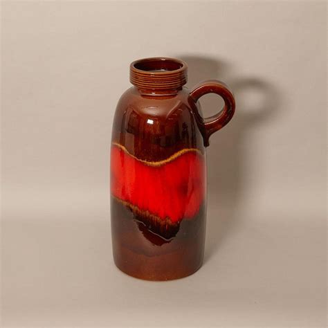 Monumental Red Banded West German Pottery Jug Zother German Ceramics