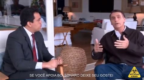 Bolsonaro Concede Entrevista Ao Vivo Em 231018 Youtube