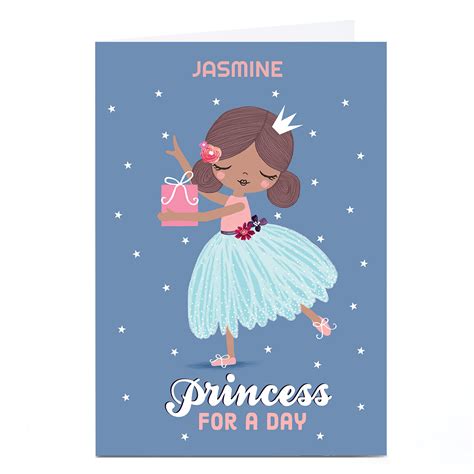 Buy Personalised Fairytale Birthday Card Princess For A Day For Gbp 2