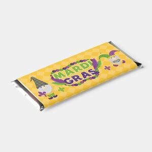 Mardi Gras Fat Tuesday Party Favors Custom 1.55 Oz Standard Size Candy ...