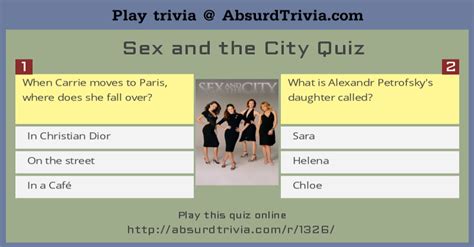 Sex And The City Quiz