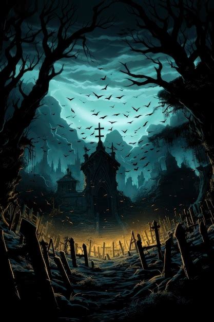 Premium AI Image | Halloween castle background