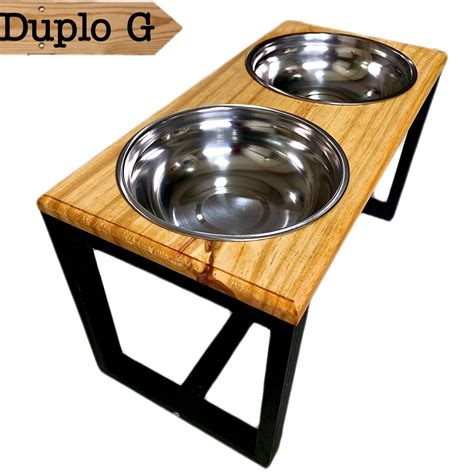 Comedouro Bebedouro Duplo Elevado Para Cachorros G Elo