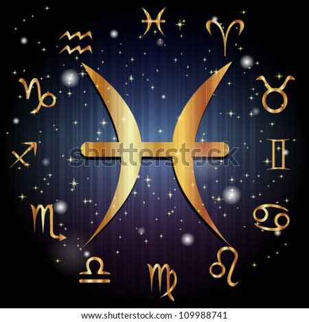 Pisces Symbol Stock Vector Illustration 109988741 : Shutterstock