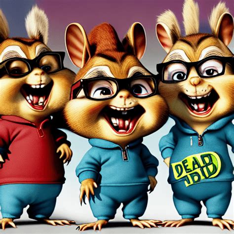 Scary Dead Alvin And The Chipmunks Graphic · Creative Fabrica