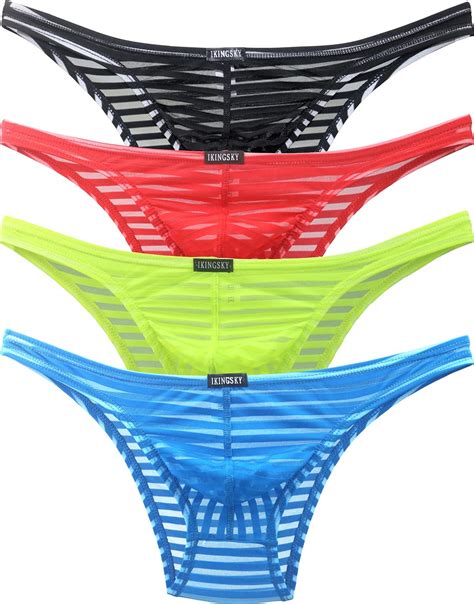 Ikingsky Ropa Interior Brasile A Sexy Para Hombre Slips Transparente