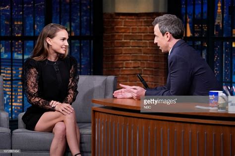 Natalie at the Late Night with Seth Meyers – NataliePortman.com