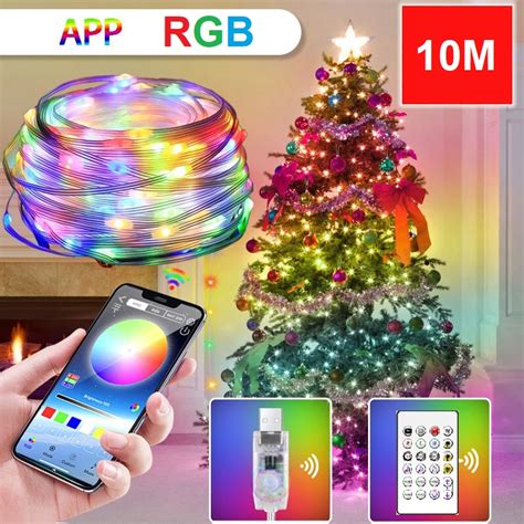 Jual LAMPU NATAL Warna Warni App Control Lampu Natal Rgb Running And