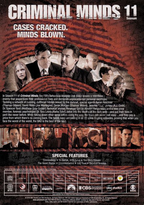 Criminal Minds (Season 11) (Boxset) on DVD Movie