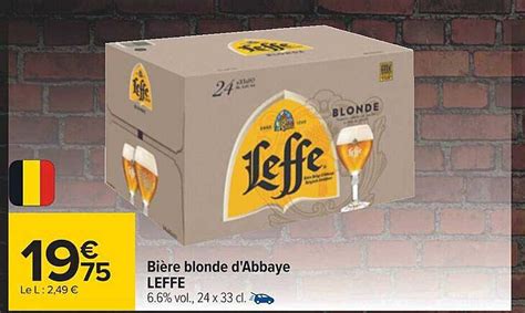 Promo Bi Re Blonde D Abbaye Leffe Chez Carrefour