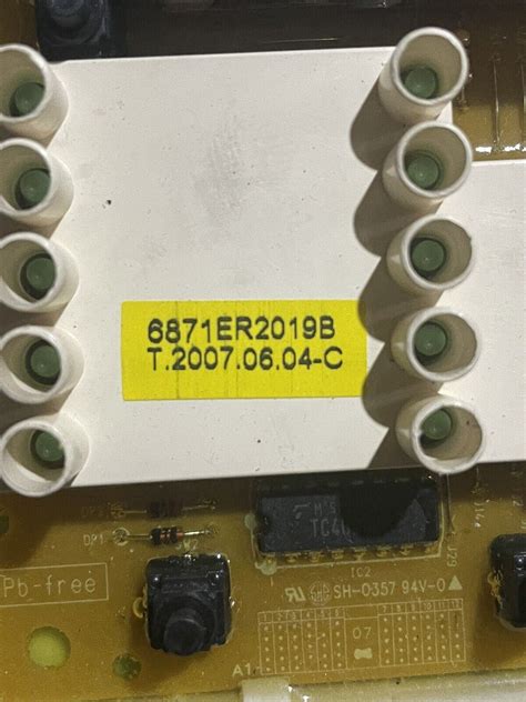 6871er2019b Lg Washer Userdisplay Control Board Wm977 Ebay