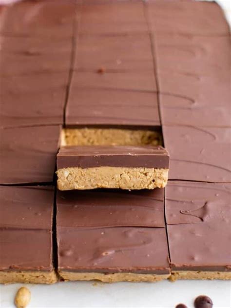 No Bake Peanut Butter Bars Recipe - Easy Dessert Recipes