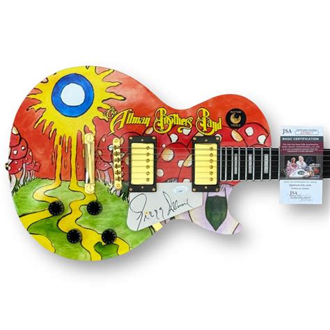 Gregg Allman Signed Custom The Allman Brothers Band 39 Electric Guitar Jsa Pristine Auction