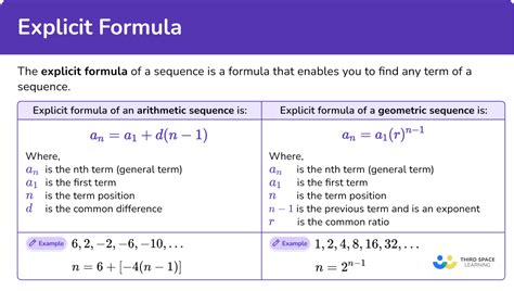 Explicit Formula Math Steps Examples And Questions