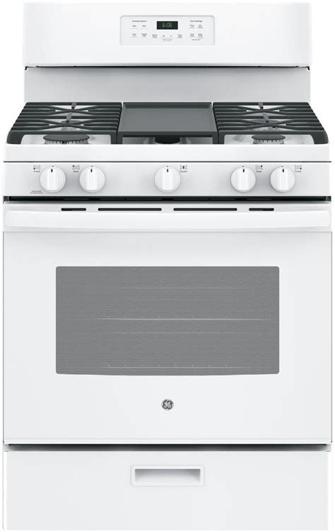 JGBS66DEKWW GE 30 Free Standing Gas Range With Edge To Edge Cooktop