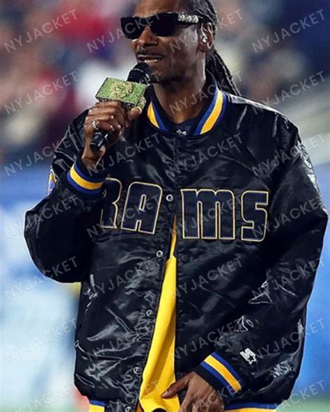 Rams Snoop Dogg Los Angeles Jacket | Men's Trendy Black Jacket