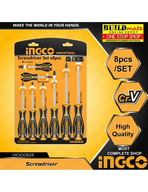 INGCO SCREW DRIVER SET 8 PCS HKSD 0828 Alasad Store