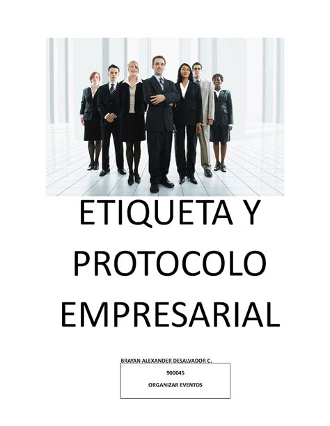 Calaméo Protocolo Y Etiqueta Empresarial