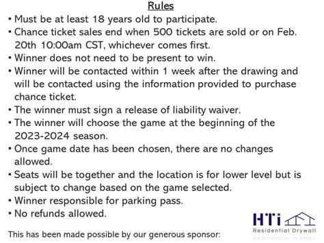 KC CHIEFS GAME DAY CHANCE TICKETS | Raffle Creator