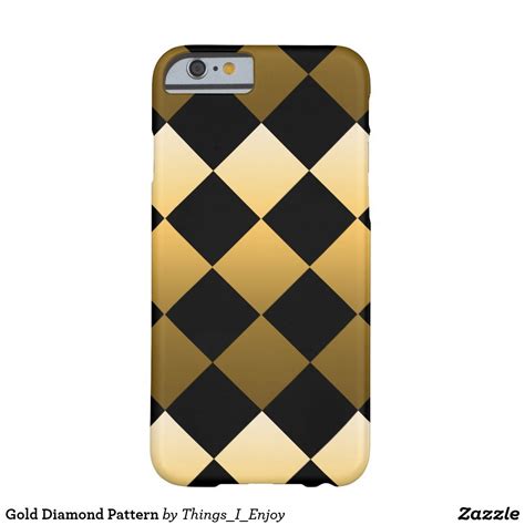 Gold Diamond Pattern iPhone Case