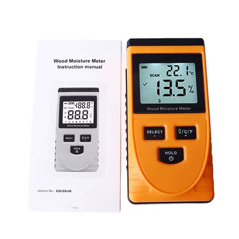 Wt630 Wood Moisture Meter Pinless Induction 8 Levels Adjustment