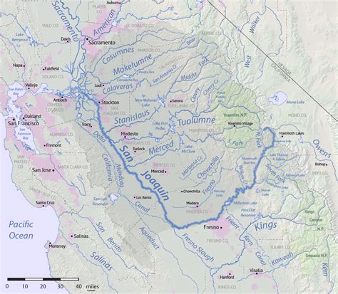 Exploring The Beauty Of San Joaquin River Map - Map Of The Usa