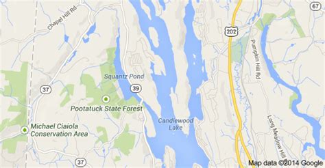 Map Of Candlewood Lake - Zip Code Map