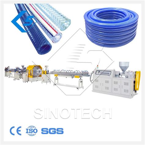 Automatic Sino Tech 120kg H PVC Fiber Reinforced Hose Extrusion Line