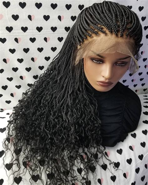 Human hair braided wigs for sale