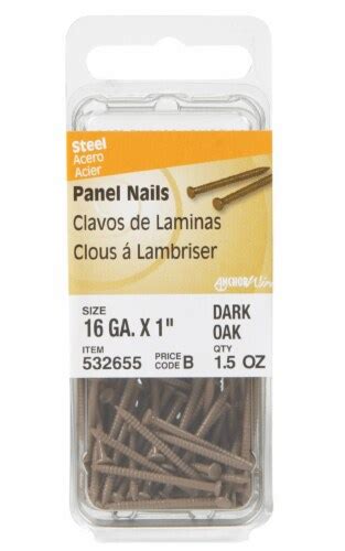 Hillman 16 Gauge Steel Panel Nails Dark Oak 1 In Kroger