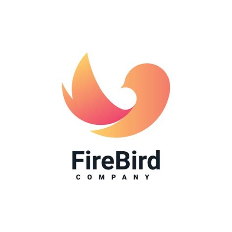 fire bird logo design  vector art  vecteezy