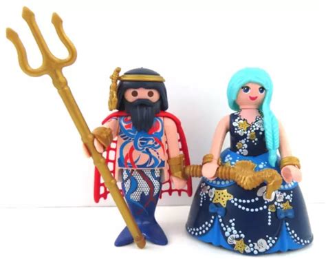 FIGURINES PLAYMOBIL MERMAN Sirène 70735 série 22 Prince Princesse