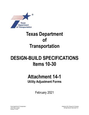 Fillable Online Ftp Dot State Tx Db Spec Attach Items Add I E