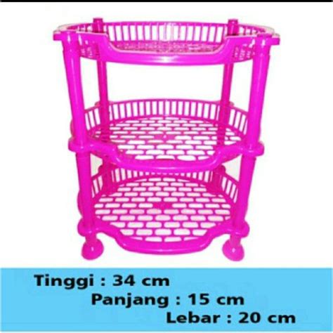 Jual Rak Plastik Serbaguna Oval Viki Clio Susun Shopee Indonesia