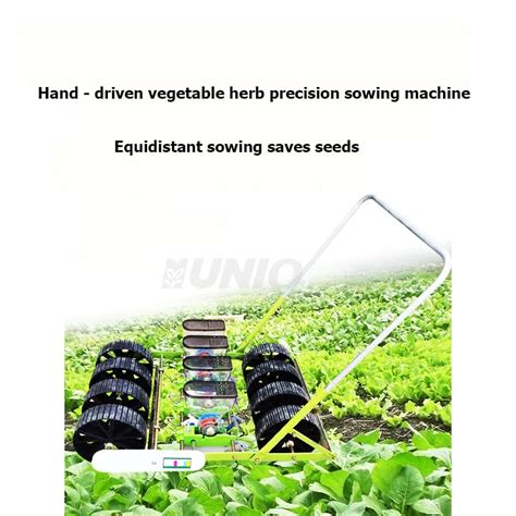 Multi Row Sembradora Manual Hand Push Vegetable Seed Spreader Seeder