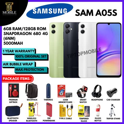 Samsung A05s Ram 6gb Rom 128gb Original Samsung Malaysia Shopee Malaysia