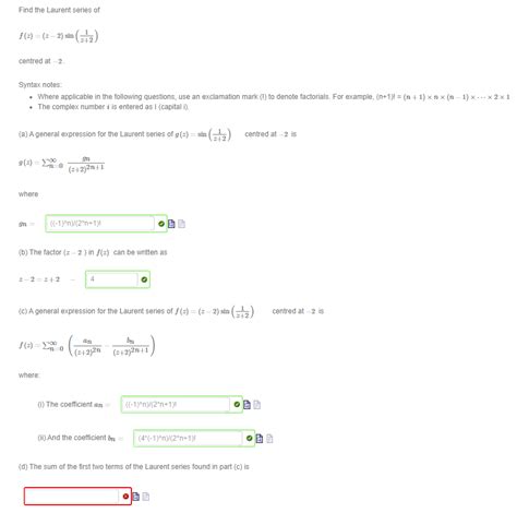 Solved Find The Laurent Series Of F Z Sin Chegg