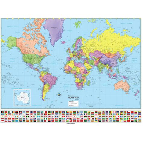 World Advanced Political Mounted Map Shop Classroom Maps Ultimate Globes