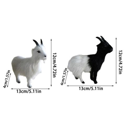 Simulation Goat Plush Doll Cute Goat Figurine Ornament Goat Plush Toys