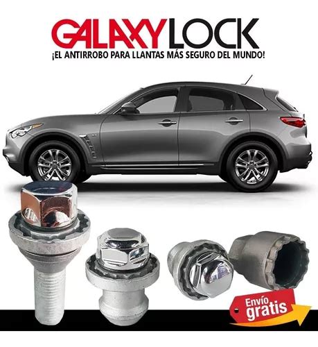 Pernos Seguridad Galaxylock Infiniti Qx70 Sport Nuevos