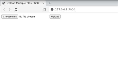 Upload Multiple Files With Flask Geeksforgeeks