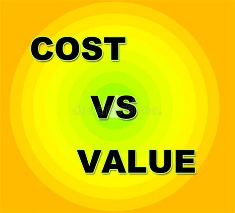 Cost Vs Benefit Graph Means Comparing Price Against Value D