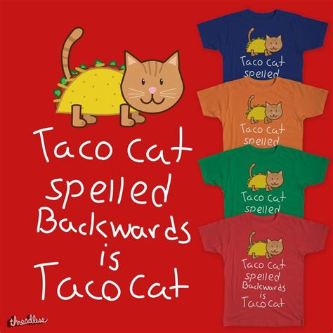 Taco cat on Threadless | Taco cat, Cats, Tacos