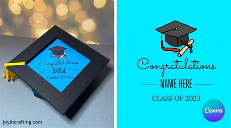 Graduation Cap Box Template Svg Cricut Silhouette Joy In Crafting