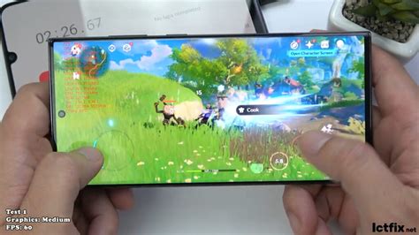 Samsung Galaxy S23 Ultra Genshin Impact Gaming Test Max Setting Snapdragon 8 Gen 2 120hz