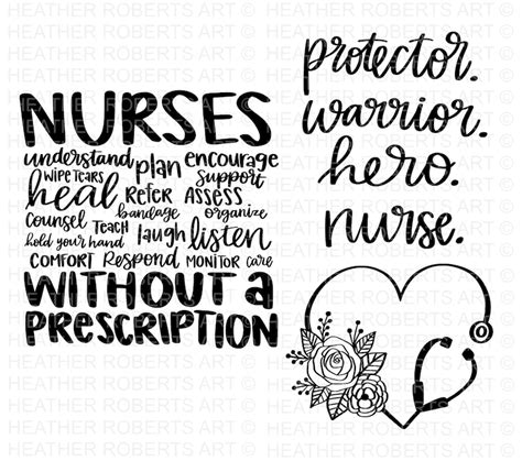 Nurse Svg Bundle Nurse Quotes Svg Doctor Svg Nurse Etsy