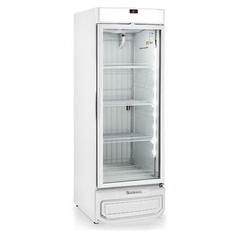 Freezer Expositor Vertical Gelopar GLMF 570 Iluminação LED Vidro Duplo