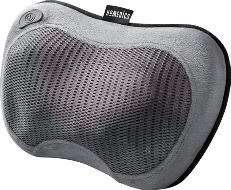 Homedics Cordless Shiatsu Massage Pillow With Soothing Heat Grey Sp 115hj Best Buy